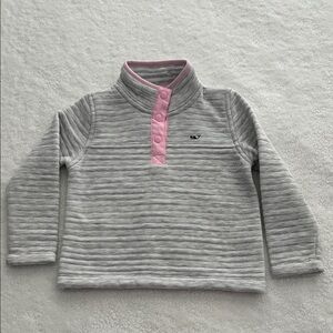 Vineyard Vines Gray and Pink Kids Sweatshirt